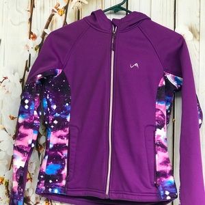 #0054 Vertical 9 Youth Polyester Jacket Purple L